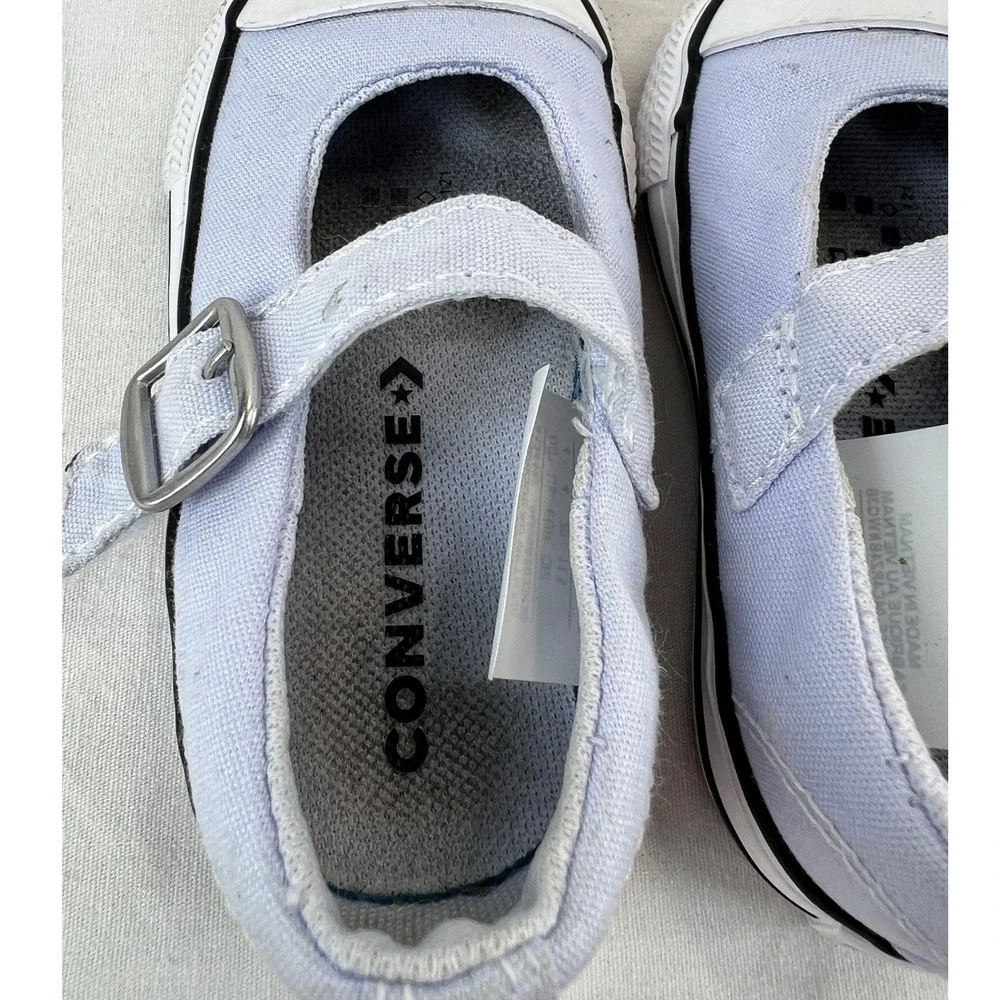 Converse All Star Mary Jane Toddler Infant‎ Shoes Light Blue Size 4